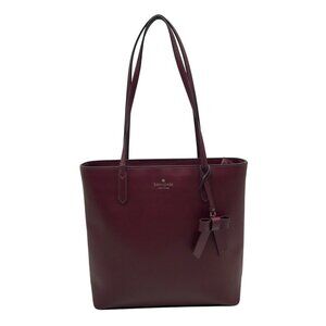 Kate Spade Dark Purple Saffiano Leather Brynn Tote Bag